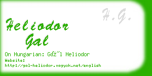 heliodor gal business card